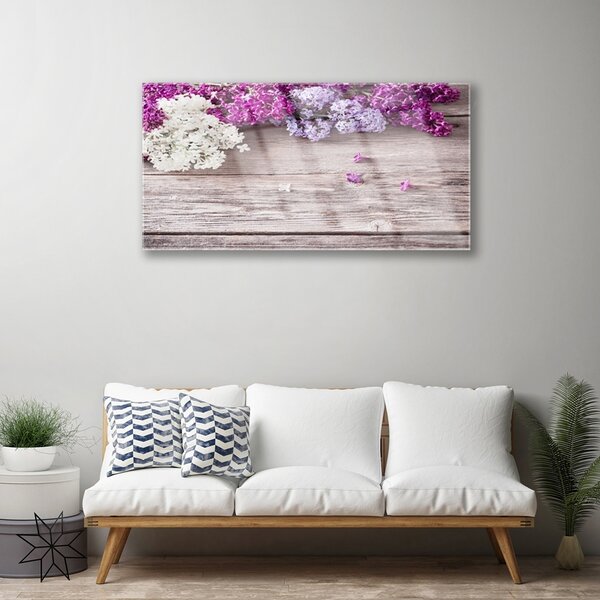 Obraz na skle Kvety rastlina 100x50 cm 2 Prívesky
