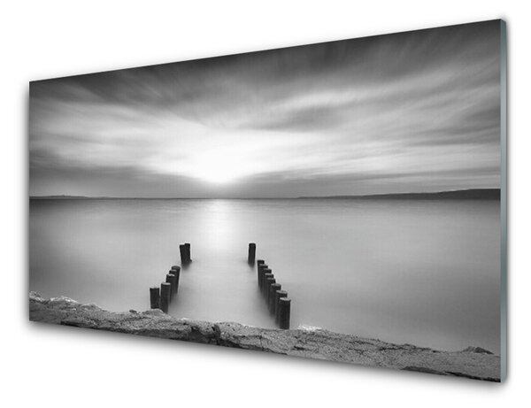 Obraz na skle More príroda 100x50 cm 2 Prívesky