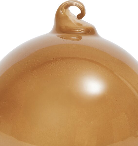 Sklenená vianočná ozdoba Roseate Opaque Ø 4 cm – set 3 ks