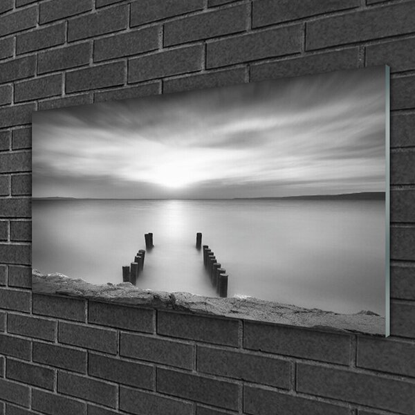 Obraz na skle More príroda 100x50 cm 2 Prívesky