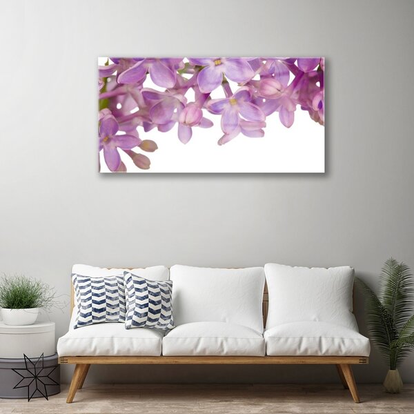 Obraz na skle Kvety rastlina 100x50 cm 2 Prívesky