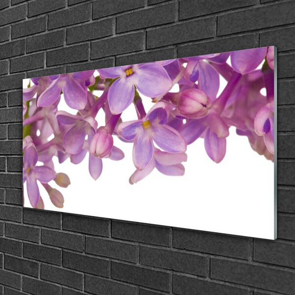 Obraz na skle Kvety rastlina 100x50 cm 2 Prívesky