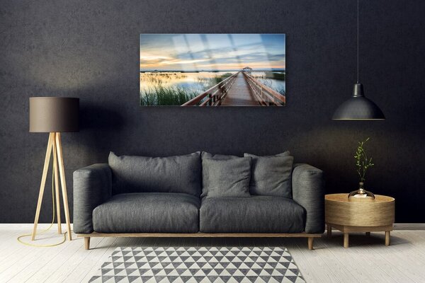 Obraz na skle Most architektúra 100x50 cm 2 Prívesky