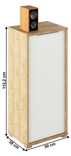 NovýNábytok.sk Skrinka Rumia 10 (dub artisan + biela). Vlastná spoľahlivá doprava až k Vám domov. 1064680
