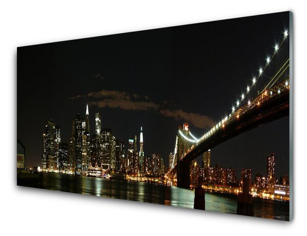 Nástenný panel  Most mesto architektúra 100x50 cm