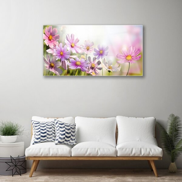 Skleneny obraz Kvety rastlina príroda 100x50 cm 2 Prívesky