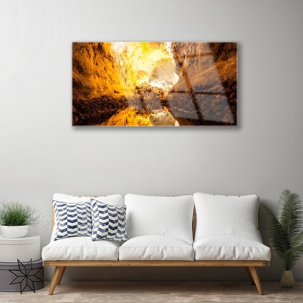 Skleneny obraz Abstrakcia umenie 100x50 cm 2 Prívesky
