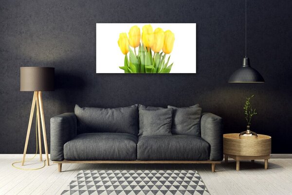 Skleneny obraz Tulipány kvety rastlina 100x50 cm 2 Prívesky