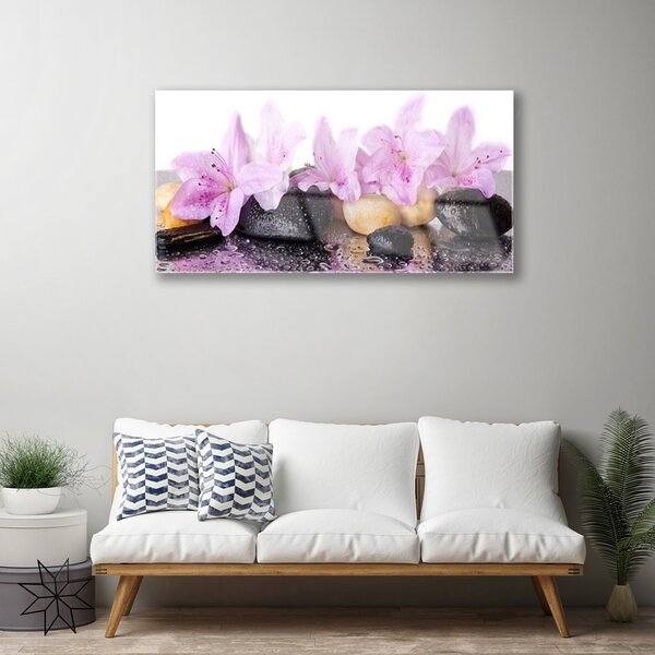 Skleneny obraz Kvet kamene rastlina 100x50 cm 2 Prívesky