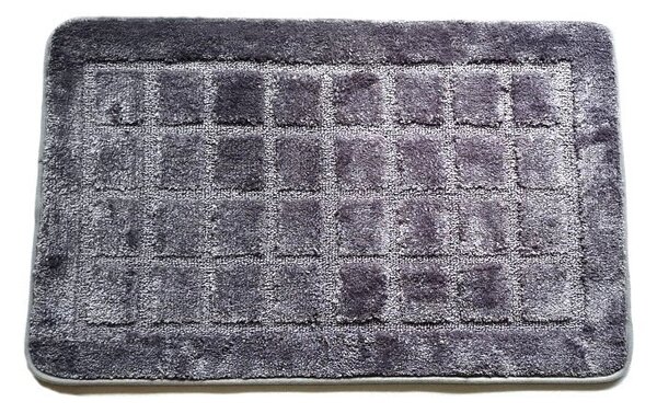 Kúpelňová predložka kocka tmavo sivá 50x80 cm TiaHome