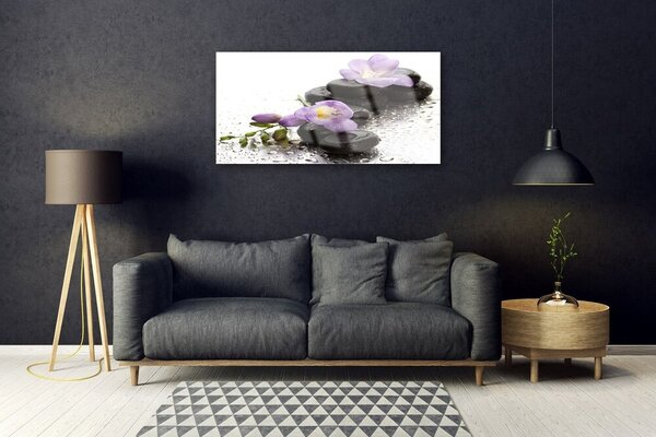 Skleneny obraz Kvet kamene umenie 100x50 cm 2 Prívesky