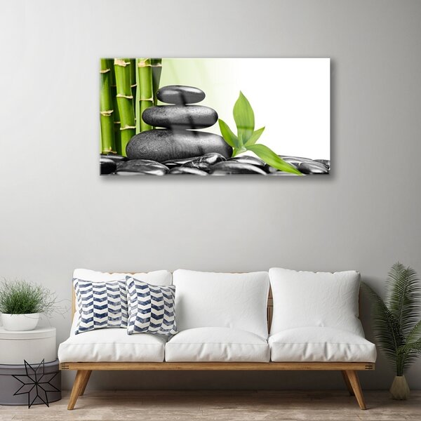 Skleneny obraz Bambus kamene zen umenie 100x50 cm 2 Prívesky
