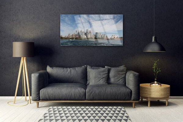 Skleneny obraz Mesto more domy sydney 100x50 cm 2 Prívesky