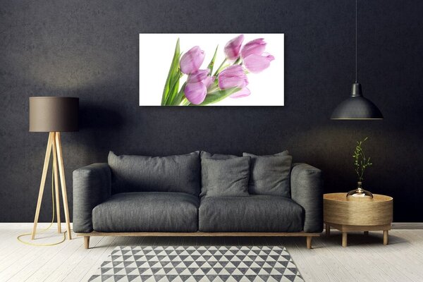 Skleneny obraz Tulipány kvety rastlina 100x50 cm 2 Prívesky