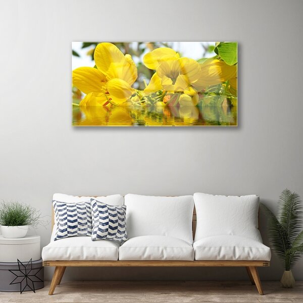 Skleneny obraz Kvety rastlina príroda 100x50 cm 2 Prívesky