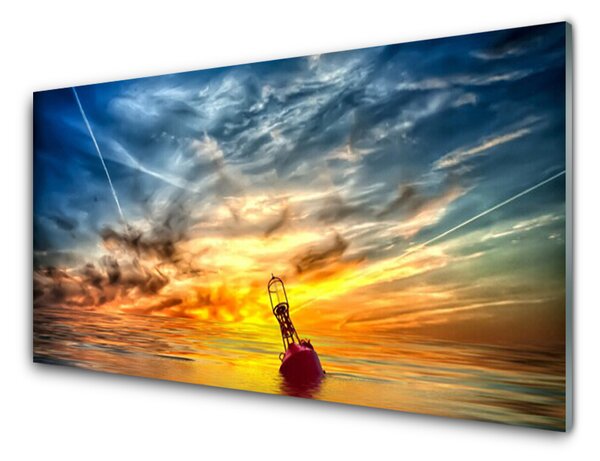 Sklenený obklad Do kuchyne Abstrakcia umenie 125x50 cm