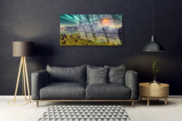 Skleneny obraz Abstrakcia umenie 100x50 cm 2 Prívesky