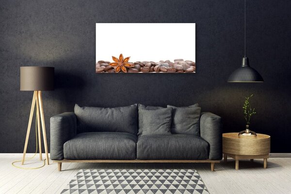 Skleneny obraz Káva zrnká kuchyňa 100x50 cm 2 Prívesky