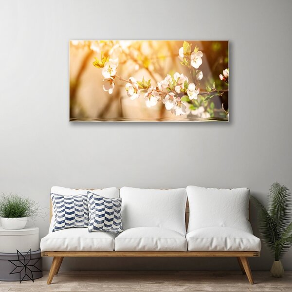 Skleneny obraz Kvety rastlina príroda 100x50 cm 4 Prívesky