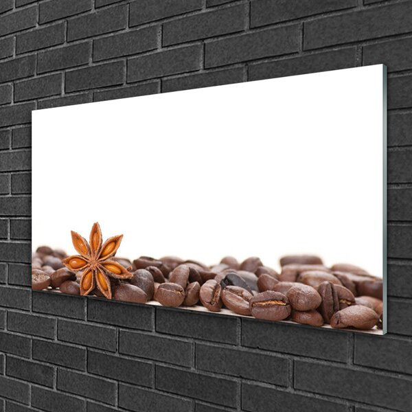 Skleneny obraz Káva zrnká kuchyňa 100x50 cm 2 Prívesky