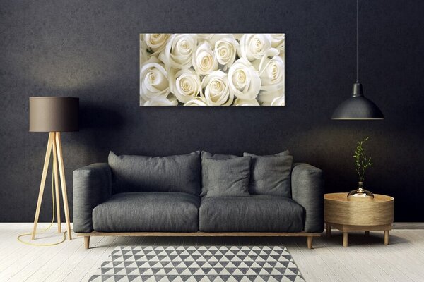 Skleneny obraz Ruže kvety rastlina 100x50 cm 2 Prívesky
