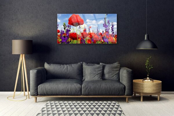 Skleneny obraz Kvety rastlina príroda 100x50 cm 2 Prívesky