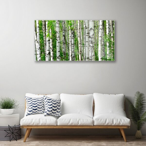 Skleneny obraz Les rastlina príroda 100x50 cm 2 Prívesky