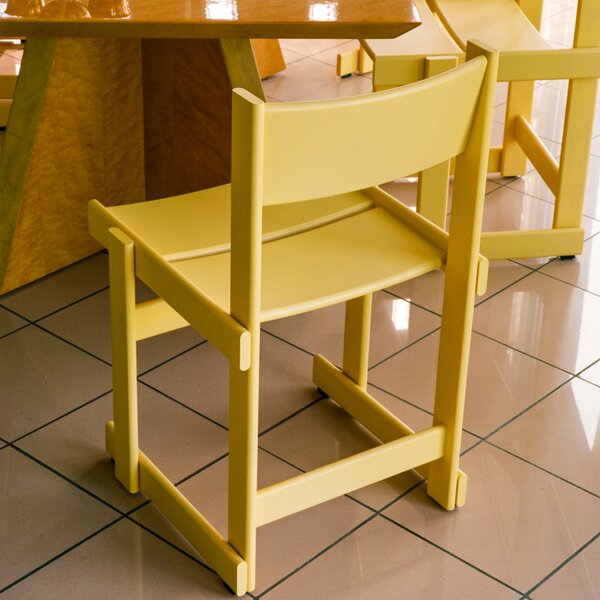 Kreslo Bullnose Lounge, Yellow Stain – Hem