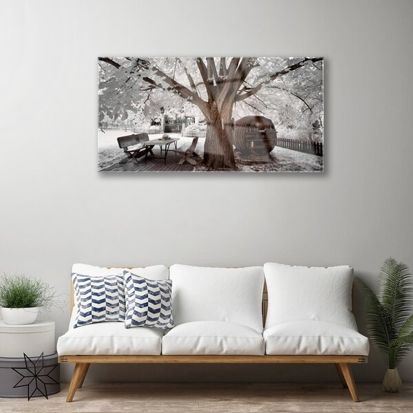 Obraz na skle Strom príroda 100x50 cm 2 Prívesky
