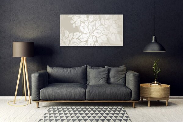 Obraz na skle Kvety rastlina umenie 100x50 cm 2 Prívesky