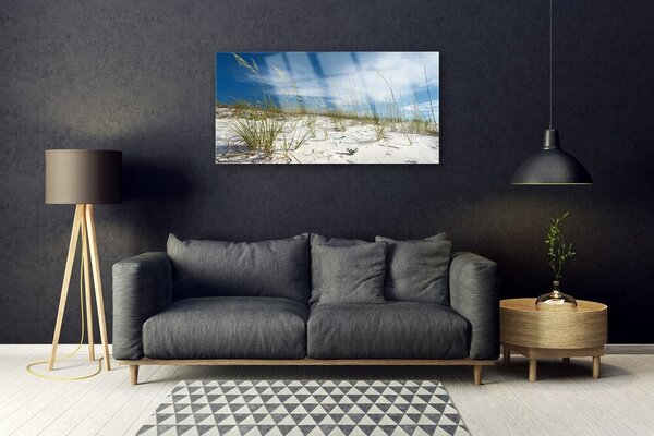 Obraz na skle Pláž príroda 100x50 cm 2 Prívesky