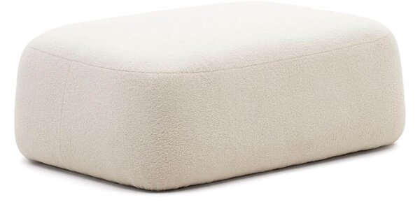 MUZZA Otoman tinara 123 x 85 cm biely