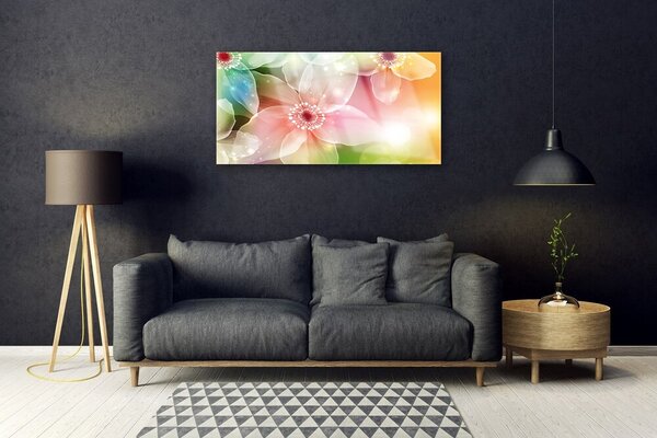 Obraz na skle Kvet rastlina príroda umenie 100x50 cm 2 Prívesky