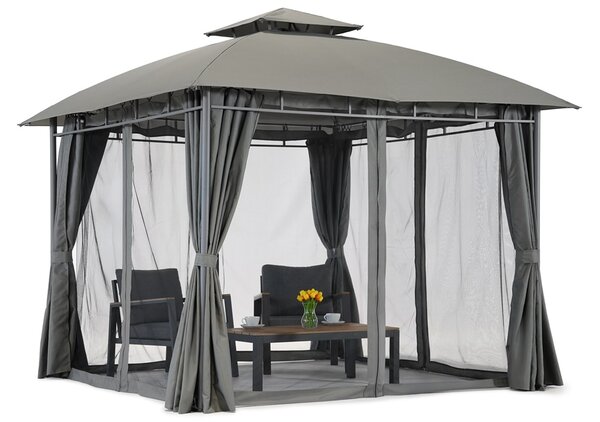 Záhradný pavilón Garden Point Sicily 3x3m antracitový