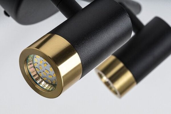 RABALUX 75041 Kadir nástenné svietidlo nad zrkadlo LED 6W/550lm 4000K čierna, zlatá