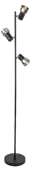 RABALUX 74279 Hatice stojacia lampa D80mm 3xE14 čierna, dymová