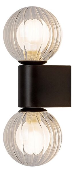 RABALUX 75022 Colzar nástenné svietidlo nad zrkadlo D100mm 2xG9 IP44 matná čierna
