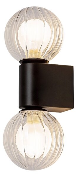 RABALUX 75022 Colzar nástenné svietidlo nad zrkadlo D100mm 2xG9 IP44 matná čierna