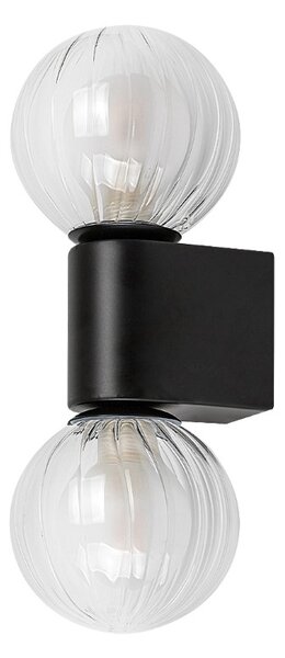 RABALUX 75022 Colzar nástenné svietidlo nad zrkadlo D100mm 2xG9 IP44 matná čierna