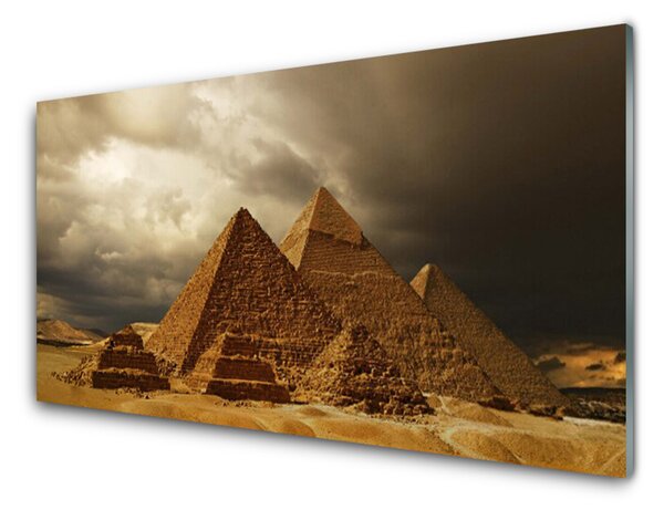 Nástenný panel  Pyramídy architektúra 125x50 cm