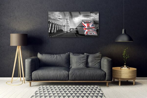 Obraz na skle Mesto architektúra 100x50 cm 2 Prívesky