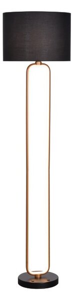 RABALUX 74043 Domiro stojacia lampa D400mm 1xE27+LED 30W/825lm 3000K zlatá, čierna