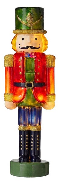 X-MAS LED Luskáčik sklenený 30 cm - červená