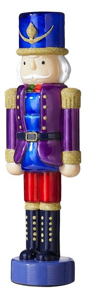 X-MAS LED Luskáčik sklenený 30 cm - fialová