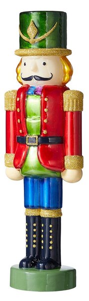 X-MAS LED Luskáčik sklenený 30 cm - červená
