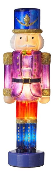 X-MAS LED Luskáčik sklenený 30 cm - fialová