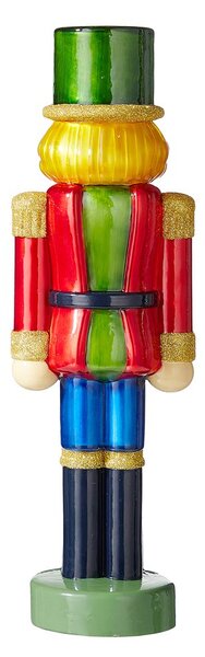 X-MAS LED Luskáčik sklenený 30 cm - červená