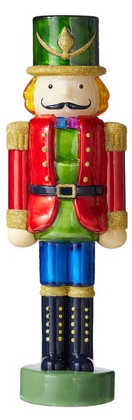 X-MAS LED Luskáčik sklenený 30 cm - červená