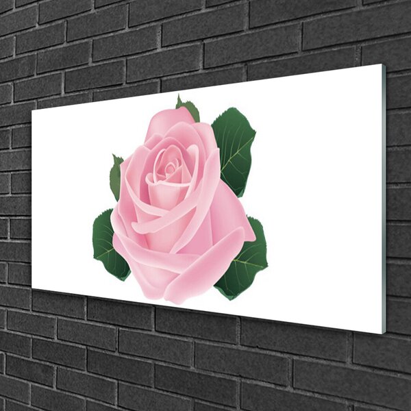 Obraz na skle Ruže kvet rastlina 100x50 cm 2 Prívesky