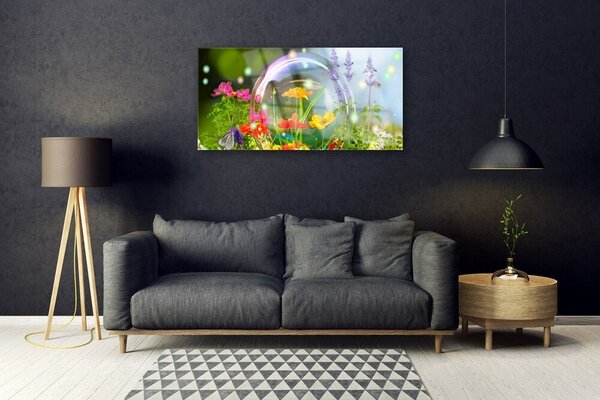 Obraz na skle Kvety rastlina príroda 100x50 cm 2 Prívesky